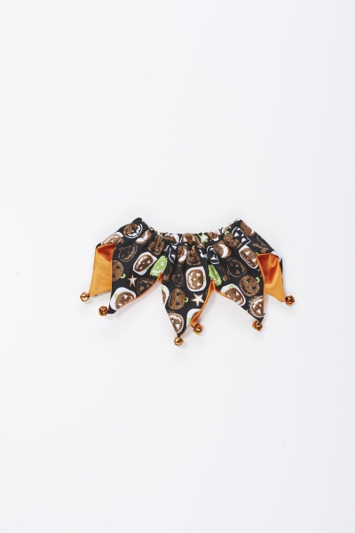 BOOTIQUE HALLOWEEN PRINT SCRUNCHIE DOG COLLAR - $9.98 (2)