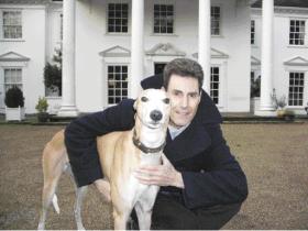 Uri Geller and his dog