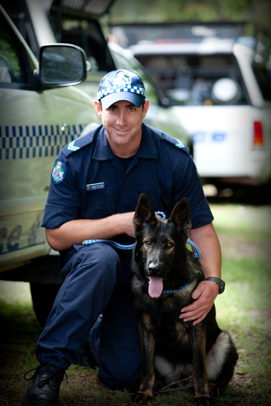 police dog hero