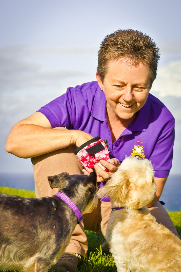 Julie Tolliday training pups