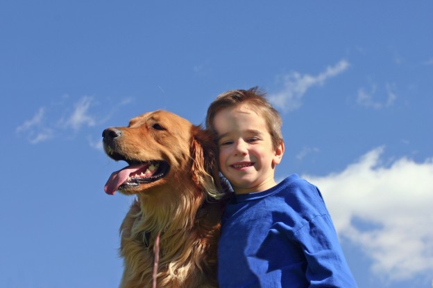 Dogs and kids can be great friends