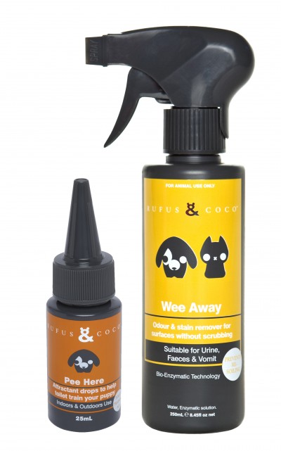 Rufus & Coco Wee Away & Pee Here