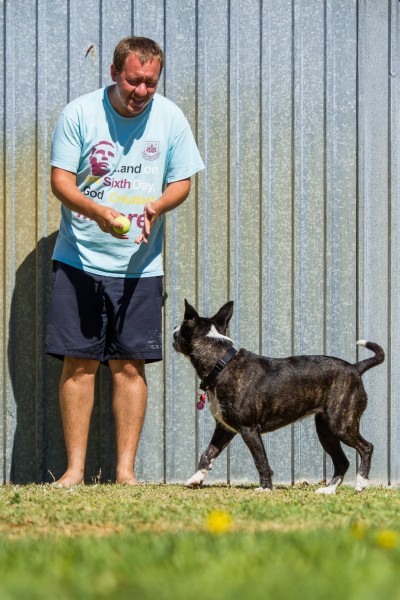 A Close Bond - Rescue Dog