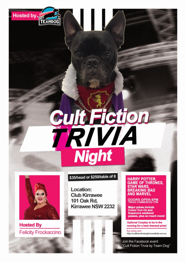 Cult Fiction Trivia Night for Team Dog